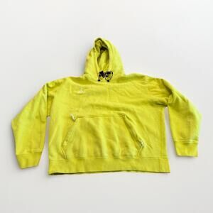 Nike ACG Mens Yellow Pullover Fleece Hooded Sweatshirt Size M *Flaws* BQ3453-731